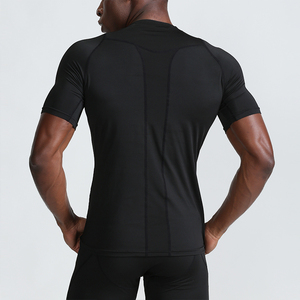 Ropa de Fitness para hombre, camisetas de manga corta transpirables de secado rápido ajustadas para correr y entrenar con impresión personalizada - Product Image 2