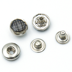 Custom 4-Part Shirt Cuffs for Men 12mm <b>Bouton</b> Cover Plated Zinc Alloy Snap Button - Product Image 5