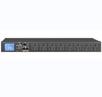 Unité de distribution d'énergie à distance intelligente de 19 pouces PDU multi-régions avec prises C13 C19 Schuko NEMA