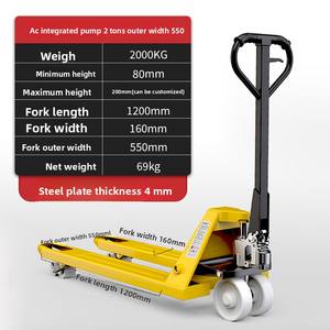 Manuel Hidrolik Transpalet 2-5 Ton Yükleme Boşaltma El Kaldırma Römorku - Product Image 6