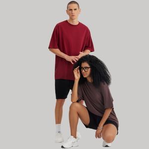 Camisetas de Hombre de Alta Calidad, 100% Algodón, Tejido Casual, Logotipo Impreso Personalizado, Tallas Grandes, Tejido Grueso, con Estampado - Product Image 3