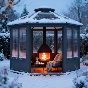 DEMEA prefabbricata in alluminio veranda moderna 4 stagioni in vetro isolato casa giardino giardino all'aperto giardino giardino giardino <span class=keywords><strong>Patio</strong></span> Villa - Product Image 2