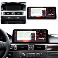Radio para Auto con Pantalla de 12.3 Pulgadas, 4GB+64GB, GPS Integrado, Montaje en el Tablero para BMW Serie 3 E90/E91/E92/E93, Reproductores Inalámbricos MP3/MP4