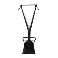 Noir intérieur musculation maison Fitness équipement de gymnastique aérobie résistance au vent Ski Erg Machine avec moniteur d'affichage LED