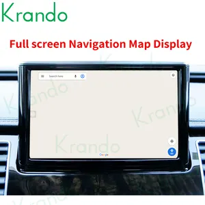 Krando เครื่องเล่น DVD แอนดรอยด์มัลติมีเดียสำหรับรถยนต์,วิทยุ GPS สำหรับ Audi A8 2012-2018ระบบนำทางรถยนต์ Carplay