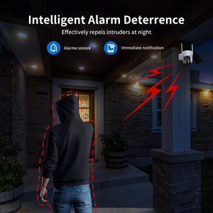 Cámara WiFi Exterior UBOX 2K, 360 PTZ, 3MP, Visión Nocturna en Color, Audio Bidireccional, Resistente a la Intemperie, Seguridad para el Hogar, Alarma de Movimiento, Almacenamiento en la Nube y Tarjeta SD - Product Image 2