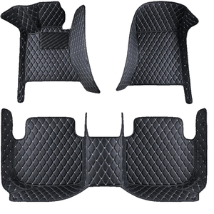 Alfombrillas de Coche de Lujo para Todo Clima, Personalizadas, de Lujo, Fáciles de Limpiar, Juego Completo de 3 Piezas para <span class=keywords><strong>Santa</strong></span> <span class=keywords><strong>Fe</strong></span> <span class=keywords><strong>2022</strong></span>, de Cuero - Product Image 3