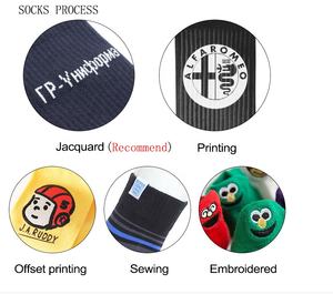 Calzini da uomo in cotone traspirante con stampa personalizzata con Logo di Design per gli sport primaverili - Product Image 4