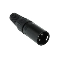 Connecteur XLR 3 broches en laiton pour microphone, câble mâle et femelle avec boîtier en alliage de zinc