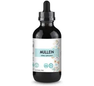 wholesale OEM/ODM Private label Mullein Leaf Liquid Extract Lung Detox & Respiratory Cleanse Drops