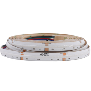 Ul được liệt kê 896chip <span class=keywords><strong>RGBW</strong></span> LED Strip 24V 16 wát/mét thay đổi độ sáng thông minh <span class=keywords><strong>RGBW</strong></span> bánh xe ánh sáng 62.5 mét cuttable 5 in1 lập trình 24V RGB <span class=keywords><strong>COB</strong></span> Strip - Product Image 4