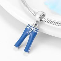 Véritable pendentif en argent sterling 925 avec ailes d'ange, sucette, avec breloques en zircon coloré pour la fabrication de bracelets, bijoux fins pour femmes