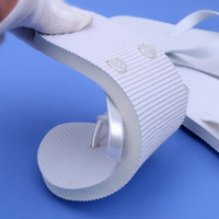 Vente en gros de tongs blanches en PVC légères pour l'été, promotionnelles pour les événements et les hôtels, avec gravure laser gratuite