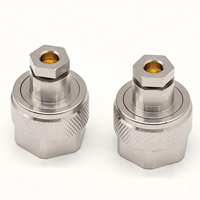 Kit d'adaptateurs coaxiaux RF N-J3449G CYXS 50 Ohms avec connecteurs de montage BNC/N/TNC/UHF en acier inoxydable, plage de fréquences 10 MHz-18 GHz