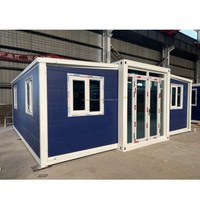Maison conteneur extensible de 30 pieds, maison modulaire pliable pour projet résidentiel
