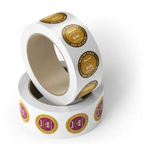 Diseño gratuito Impresión personalizada Estampado en caliente Logotipo de lámina dorada Rollo Etiqueta de botella Etiquetas adhesivas ecológicas - Product Image 4