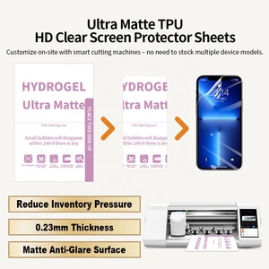 3/<span class=keywords><strong>4</strong></span> lớp 0.23mm HD rõ ràng TPU bảo vệ màn hình chống chói điện thoại linh hoạt Hydrogel Matte phim cắt tấm - Product Image 3