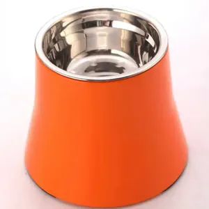 Mangkuk Anjing Anti-Selip dari Stainless Steel dengan Stand, Mangkuk Makan dan Minum Hewan Peliharaan dari Melamin untuk Penggunaan di Dalam Ruangan - Product Image 2