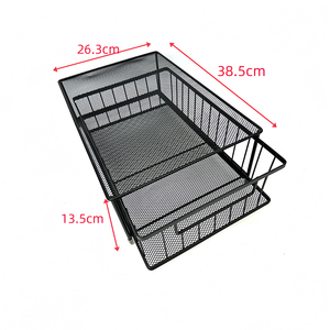 Cesta de Almacenamiento Metálica Extraíble de 2 Niveles <span class=keywords><strong>DaS</strong></span>, Organizador de Especias para Encimera de Cocina, Estante de Almacenamiento para Cajones - Product Image 3