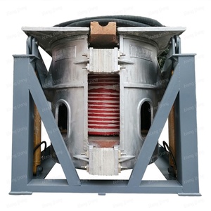 Four à <span class=keywords><strong>induction</strong></span> électrique à <span class=keywords><strong>coque</strong></span> en acier à basculement hydraulique 500 kg 3T 15T 30T pour la fusion de métaux, prix fabricant - Product Image 5