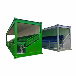 Gradins modulaires extérieurs pour 63 spectateurs de football, bancs réservés pour les joueurs, gradins portables pour stade - Product Image 5