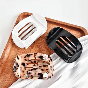 Kinling Bestseller Großhandel Oval Hollow Leopard Acetate Haars pangen für Frauen - Product Image 4