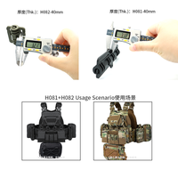 Boucle à dégagement rapide pour gilet tactique en POM de 40 mm, bande d'insertion multifonctionnelle solide, clip coulissant