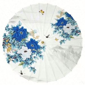 Sombrilla Tradicional Japonesa Hecha a Mano de Tela, 84 cm de Diámetro, para Regalo de Boda o Festival - Product Image 2