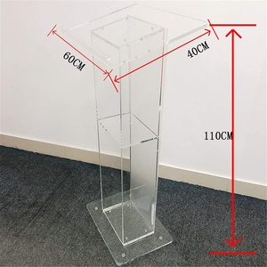 Rõ Ràng Bục Giảng Giáo Hội Bục Giảng Với Kệ Dễ Dàng Cao Bục Giảng Bục Giảng Acrylic Đứng Di Chuyển Bục Giảng - Product Image 6