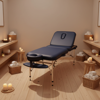 Table de soin esthétique réglable en similicuir léger et surdimensionné, table de massage portable haute densité
