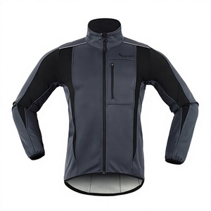 Chaqueta de Hombre con Capucha y Cuello Alto, Cortavientos, Ecológica, Transpirable, para Exteriores, con Cierre Frontal de Poliéster, para Caza en Otoño - Product Image 1