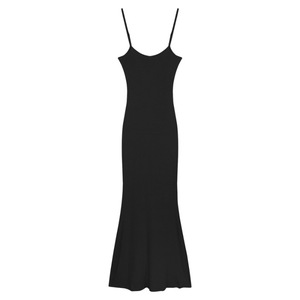 Summer Sexy Bodycon Dress Strapless Slit Long Skirt For Women Coffee Color - Product Image 5
