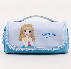 Princesse impression mignon enfants tissu école crayon étui de rangement avec papeterie conception personnalisée étui à crayons - Product Image 3