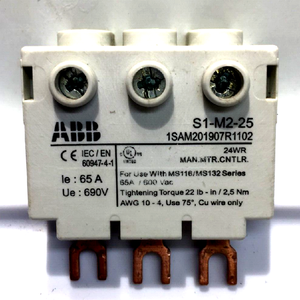Gloednieuwe PLC S1-M3-25 FEEDER TERMAL 1SAM201907R110-2 65A 690V 3 FASE (F-T) Industrieel Automatiseringsproduct * op voorraad - Product Image 1