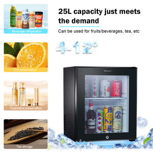 Mini-réfrigérateur commercial électrique portable 2026 en promotion avec porte vitrée, faible bruit et économie d'énergie pour usage domestique - Product Image 3