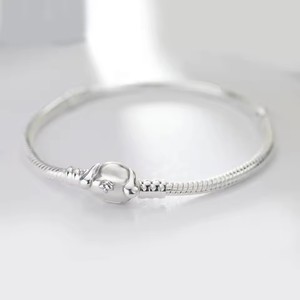 <span class=keywords><strong>Nueva</strong></span> <span class=keywords><strong>Pulsera</strong></span> de Plata 925 de 2025, Apta para Dijes Originales, Ideal para Joyería DIY para Mujer - Product Image 3
