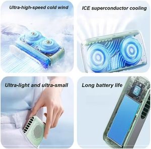 Ventilateur de climatisation portable rechargeable KC PSE avec batterie, plaque de refroidissement semi-conductrice, compresse froide, pour le bureau et le cou - Product Image 4