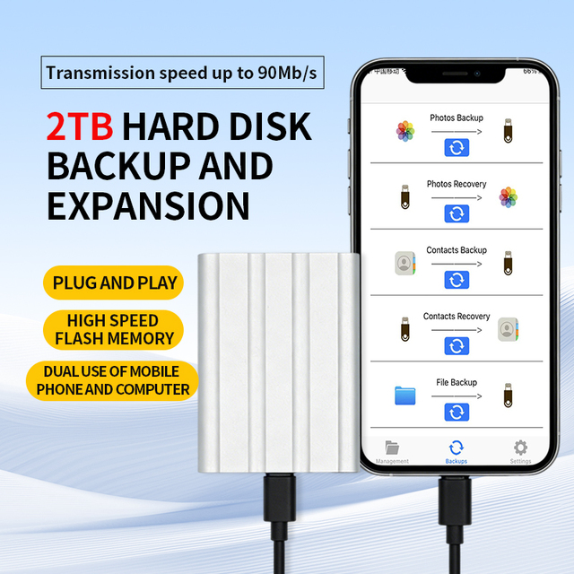 USB 3.1 M.2 SSD Portable Ssd Festplatte 1 Tb Disque Dur Externe Hard Disk External