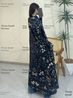 Miyake 2025 nouvelle mode modeste élégant ample mince grande taille plissé Cardigan longue Robe musulmane manteau pour les femmes en Polyester Eid