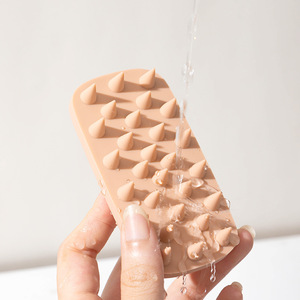 Brosses de bain et <span class=keywords><strong>éponge</strong></span>s exfoliantes en silicone personnalisées pour le corps, auto-nettoyantes, pour le <span class=keywords><strong>visage</strong></span> et les cheveux, vente en gros - Product Image 1