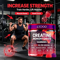 Gommes de créatine premium avec taurine, L-glutamine, complexe BCAA, formule synergique pour la croissance musculaire et une récupération plus rapide