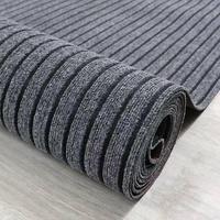 Tapis d'entrée rayé antidérapant de qualité supérieure, résistant et durable, avec support en PVC, facile à nettoyer, absorption de l'eau, antidérapant, en polyester