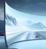 Mur holographique Muxwave à haute transparence pour intérieur, idéal pour les halls d'entrée