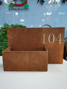 Cortenเหล็กเครื่องปลูกเป็นที่สามารถเคลื่อนย้ายหน้าจอและวงเวียนสำหรับเปิดแผนชั้น - Product Image 6