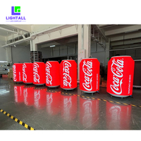 Pantalla LED Personalizable P1.86 HD para Interiores/Exteriores, Diseño Creativo y Flexible para Latas de Bebidas, Botellas de Cerveza y Latas Personalizadas