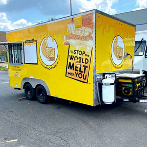 <b>Air</b> <b>Conditioning</b> Pizza Food Truck Trailer with Fiberglass and Aluminum Construction for Candy and Chips - Product Image 1