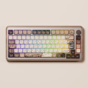 <span class=keywords><strong>Teclado</strong></span> Mecánico OEM MU02 Mountain Seclusion de Madera de Nogal con Retroiluminación RGB de Tres Modos, USB-C, Batería de 4000 mAh y Frecuencia de Sondeo de 1000 Hz - Product Image 2