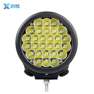 7 pulgadas redondo rojo LED impermeable LED trabajo luz de carretera niebla Bar en la azotea parachoques lámpara para SUV 4x4 - Product Image 3
