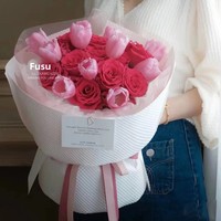 Bouquet de fleurs en papier recyclable texturé en relief tridimensionnel brillant, fournitures florales pour fleuristes, vente en gros