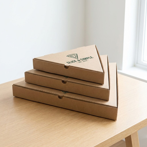 Caja de Pizza Cuadrada Resistente y Ecológica, Aceptamos OEM/ODM, Materiales de Cartón Corrugado Reciclado de Alta Calidad, Múltiples Tamaños - Product Image 3